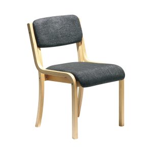 Prague Wood frame Stack Chair No arms